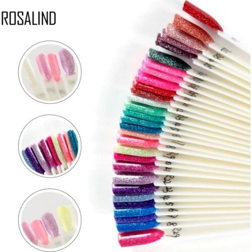 50Pcs Nail Art Bamboo Swatches Stick Display Card Template False Fan Polish Gel Plastic Foldable Practice Board Tool Manicure
