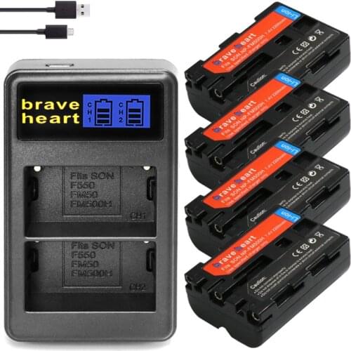 4xCamera Battery NP-FM500H bateria NP FM500H +USB Charger for Sony A200 A350 A700 A900 A300 A550 A350 A850 A560 A580 SLT-A57 a58