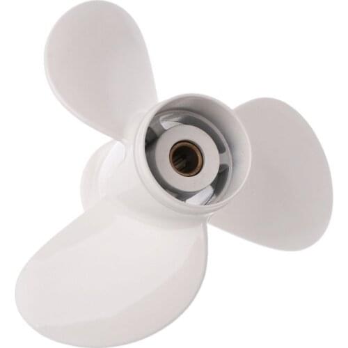 Aluminum Boat Outboard Propeller for Suzuki 9.9-15HP Black 3 Blades 10 Spline Tooth 9 1/4 x 11 Dropship