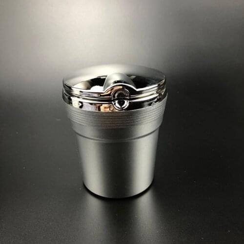 Car Ashtray with LED Blue Light For Toyota SIENTA Vellfire Verso PROACE Hilux Tacoma Tundra 4Runner FT-EV FT-HT FT-AC AYGO