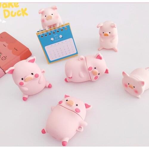 For AirPod 1 2 Case cartoon 3D Bobo Pig Cute Soft Silicone Earphone Cases For Apple Airpods Case Protect Cover Funda AirPod case