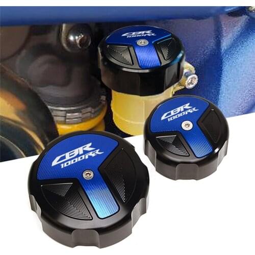 For Honda CBR1000RR CBR 1000RR CBR1000RR 2004-2017 Motorcycle CNC Aluminum Rear & Front Brake Fluid Reservoir Cap Cylinder cover
