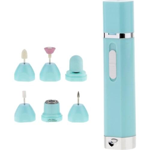 9 in1 Electric Nail File Drill Bits Kit Tips Manicure Salon Pen Shape Beauty