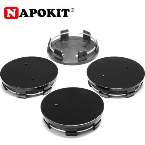 4pcs 70MM Black No Logo Car Wheel Wheel Center Cap Cover Truck Wheel Rim Dust Hubcap Car Styling Emblem