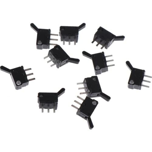 10PCS/Lot Micro-Switch Limit Travel Switch with Hole Three Legs Normally Open Closed Wholesale