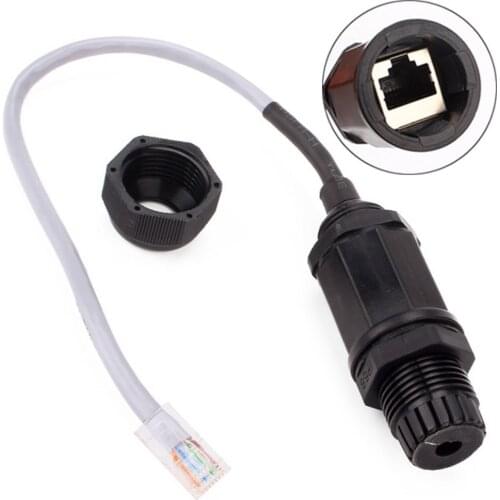 Reliable M20 Ethernet LAN RJ45 Waterproof Connector Twisted-Pair Cables