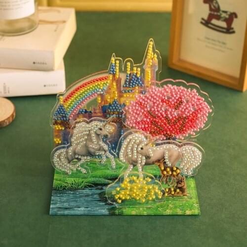 New 3D Kids Diamond Painting Puzzle House Character 5D Diamond Painting Cross Ctitch Kit Mosaic Diamond Embroidery Painting