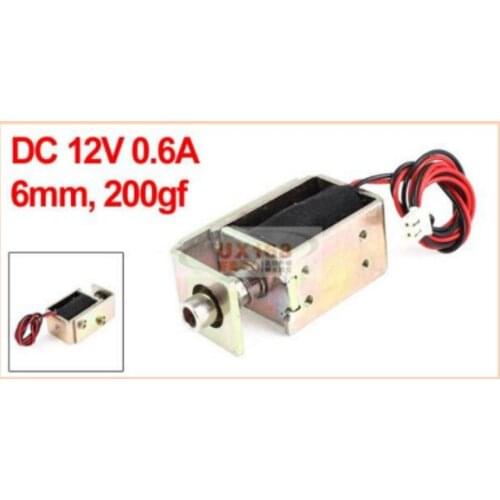Electromagnet HIO-0837L-12UX20 cash register cash box safe lock vending machine DC 12V 0.6A 2-pin plug connector
