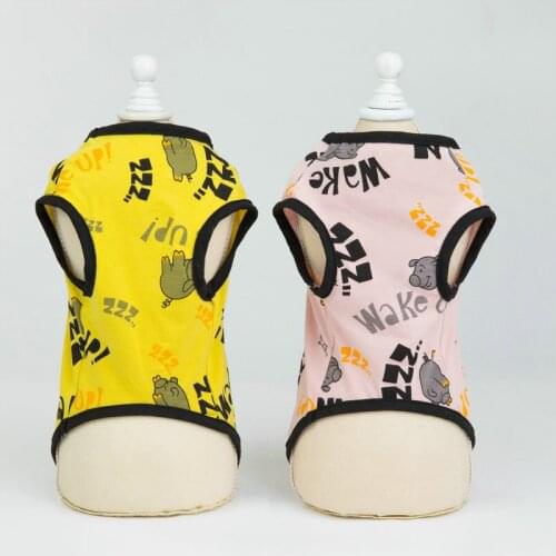 Casual Dog Clothing Cotton Pet Clothes New Dogs Clothes Comfortable Pet T-shirt Fashion Pet Dog Vest Puppy Outfits Dog Suits