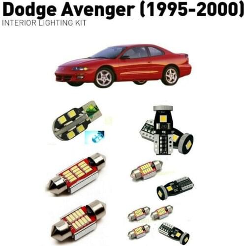 Led interior lights For Dodge avenger 1995-2000 15pc Led Lights For Cars lighting kit automotive bulbs Canbus