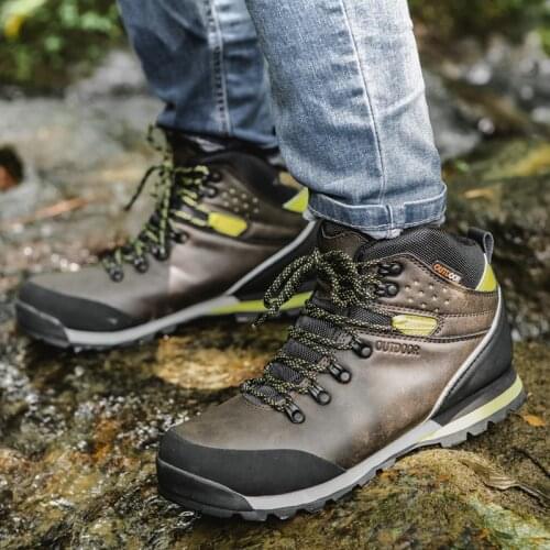 Waterproof Men Hiking Shoes Brand Outdoor Mens Sport Trekking Mountain Tactical Boots High Quality Climbing Athletic Shoes Male