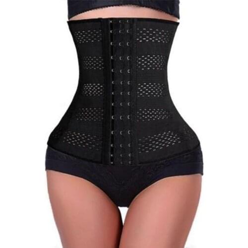 1pc Women Body Shaper Latex Rubber Waist Trainer Cincher Under Bust Corset Shapewear 2020