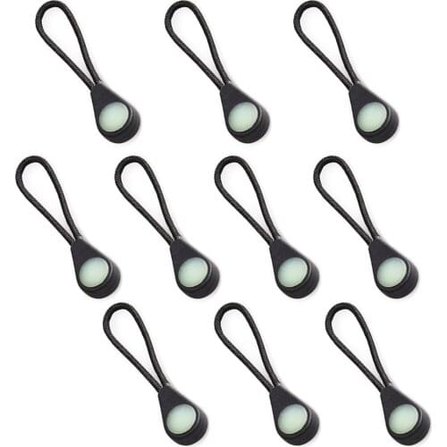10/20/30pcs/set Luminous Zipper Pulls Head Glowing In The Dark Zipper Pulls Fixer Kit Markers For Coats, Jackets, Rucksacks And