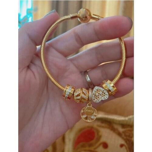 100% 925 Sterling Silver Pan Bracelet Set Vibrant Bee & Love Hive Bracelet Set Personality Bracelet Set Gifts