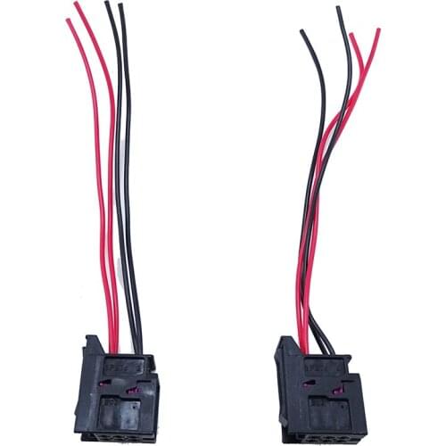 2 pcs 4-pin rear left and right tail lamp base bracket wiring harness plug adapter 600937702 For Audi RS5 Q3 Q3 Q7 600 937 702