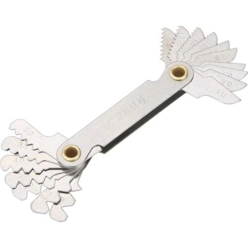 2021 Hot sale thread gauge metric system british system american thread model gauge 55 degree 60 degree measuring tool