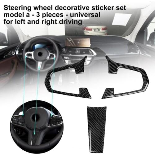 Anti-peel 3Pcs Useful Interior Steering Wheel Button Trim Cover Anti-scratch Wheel Button Cover Well Touch