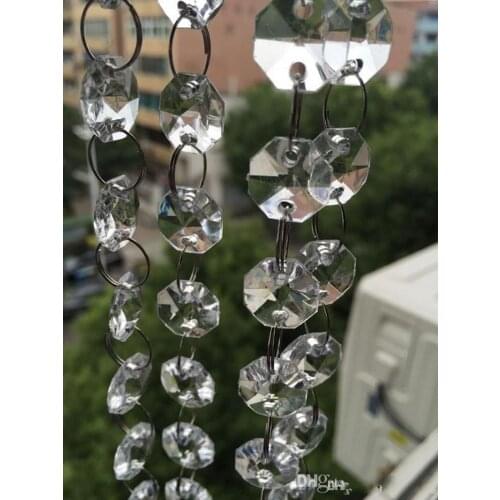 3280FEET Crystal Garland Strands Clear Acrylic Bead Chain Wedding Party Manzanita Tree Hanging Wedding Decorations