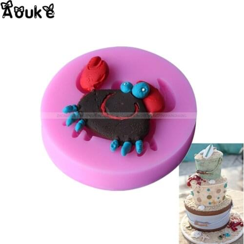 3D Small Crabs Liquid Silicone Mold Chocolate Soap Cake Molds Decoration Fondant Pudding Tools Jelly Candy Biscuits Moulds E031