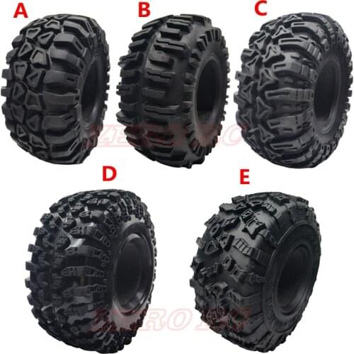 4PCS1/10 scale RC car 2.2 inch jeep soft tire locking track 128mm 135mm foam tire 1:10 axial locking Phantom RR10TRX-4