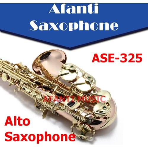 Afanti Music Eb phosphor copper body Gold Lacquer Alto Saxophone (ASE-325)