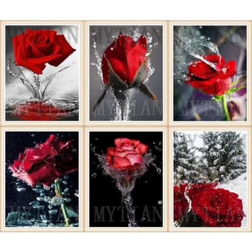5d Diamond Painting Full Square/round Flower Diamond Embroidery Sale Roses Diamond Mosaic Picture Rhinestone Home art Decor Gift