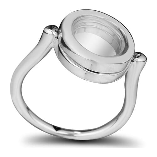 CKK Ring Signature Floating Locket Rings for Women Men Anillos Mujer 925 sterling silver 925 Jewelry Wedding Engagement