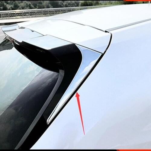 For Lexus UX200 UX250h UX260h 2019 2020 Rear Tail Spoiler Side Triangle Molding Window Bezel Trim Sticker Car Accessories