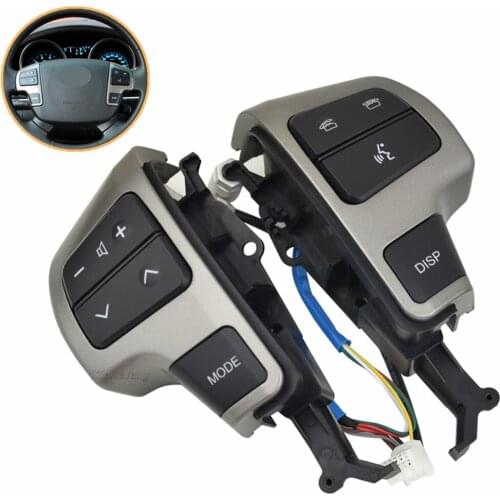 Grey Color Steering Wheel Audio Control Switch Button 84250-60080 84250-60050 For Toyota LAND CRUISER 2008 2009 2010 2011