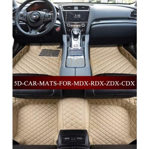 Leather Car floor mat carpet rug for Acura CDX MDX RDX ZDX RL TL TLX all weather carpet floor liners foot mats