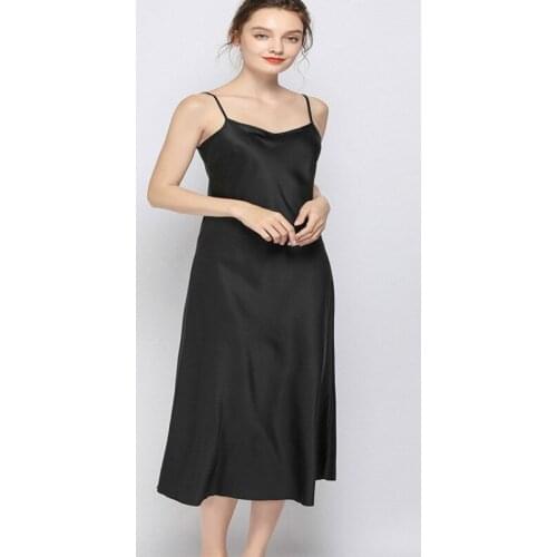 Summer Imitation Silk Nightdress Sexy Suspender Nightdress Home Service Womens Nightgown Sleepwear Night Gown Sleep Wear