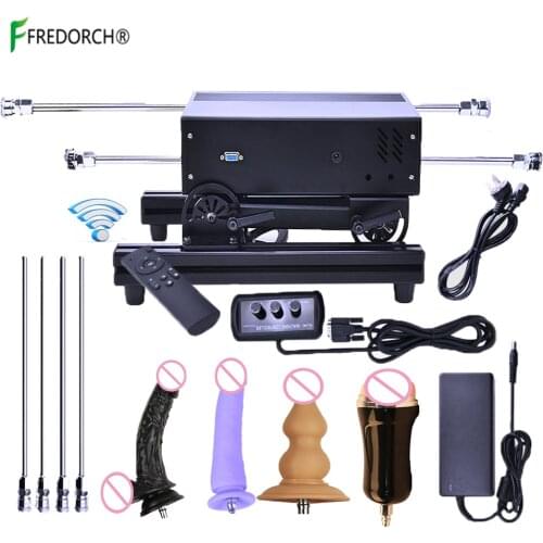 FREDORCH All Aluminum Alloy Sex Machine Wireless Control with Handheld Speed Regulation All Angle Adjustable For Man and Women