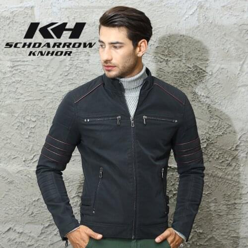 Mens Leather Jackets Mens Autumn Winter Fashion Locomotive Leather Jacket Coat Men Casual Stand Collar PU Leather Jacket Male
