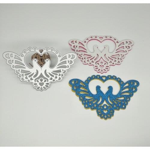 New love bird, peace dove metal cutting mold for scrapbooking engraving stamp paper card photo album decoration