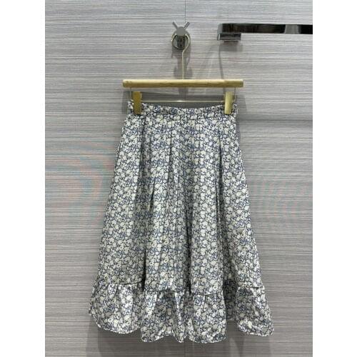 New ladies fashion 2021 sexy pleated silk skirt 0315