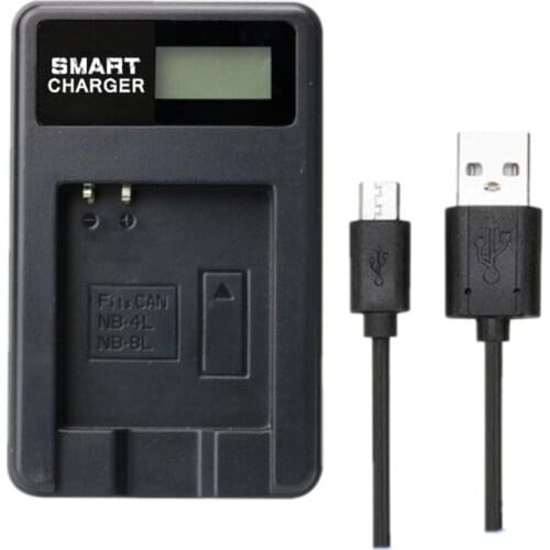 NB-4L NB4L NB-8L NB8L LCD Single Charger Battery Charger for Canon IXUS 50 55 60 65 80 75 100 I20 110 115 120 130 IS 117 220 225