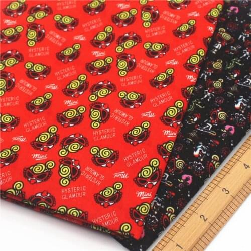 Half yard 45*140cm cartoon girl Tissue Kids Home Textile polyester cotton fabric mask 1622