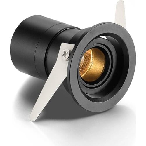 3W White & Black Embedded Spotlight Ceiling light for showcase wine cabinet bar counter