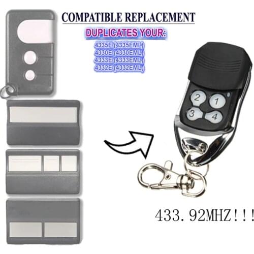 For 4335E 4333E 4332E 4330E garage door remote control 433.92mhz remote transmitter
