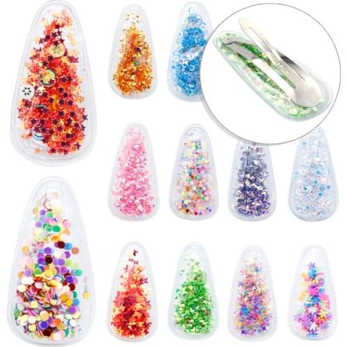 30x55mm Sequins Shaker Transparent Without Clips(Making for Hairdressing Hair accessories DIY Hairpins Children Girls,10Yc10435