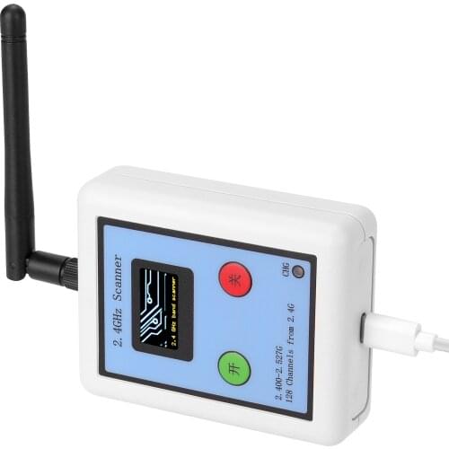 2.4G Simple Scanner Spectrum Analyzer nRF24L01+ Module OLED Screen A Type Power Model Aircrafts Signal WIFI Signal Detection