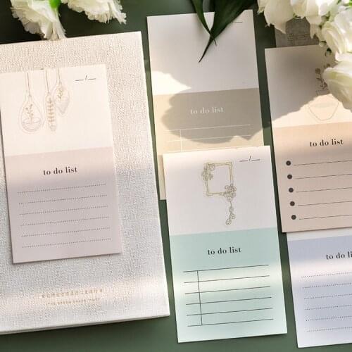 Fantasy Utopian Series Planner Sticky Notes Kawaii Stationery Cute Memo Pad Notepad Office Decoration Office Supplies