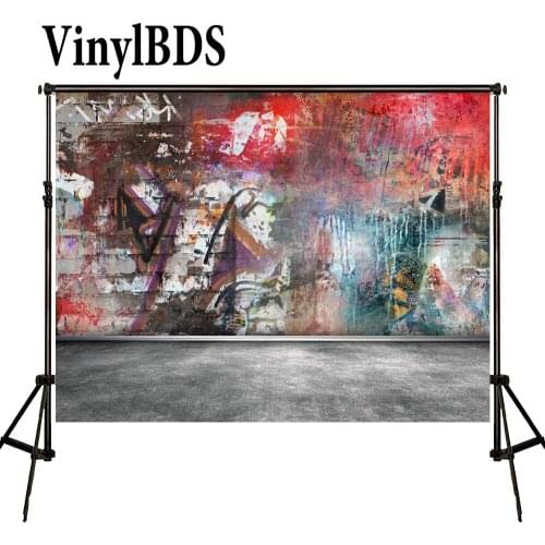 VinylBDS Backdrop Photo Backdrop Graffiti Photography Backdrops Old Brick Wall Newborn Photography Background For Studio