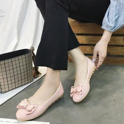 2020 Classic Brand Casual Shoes Women Bowknot Loafers Sexy Oxford Slip on Moccasins Female Suede Leather Footwear U19-82