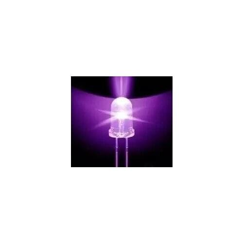 5MM LED Light-Emitting Diodes White Glow Purple Light Highlighted Luminous Tube