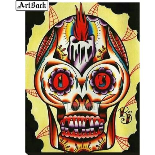 New Square Full 5d diy Diamond Painting Skull Icon Diamond Embroidery 3d Rhinestone Mosaic Painting Decoration Gift