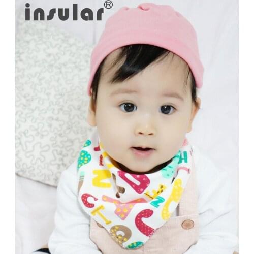 Free Shopping 2018 Fashion Cartoon Style Baby Mouth Towels Triangle Towel Baby Bib Cotton Material Soft and Intimate