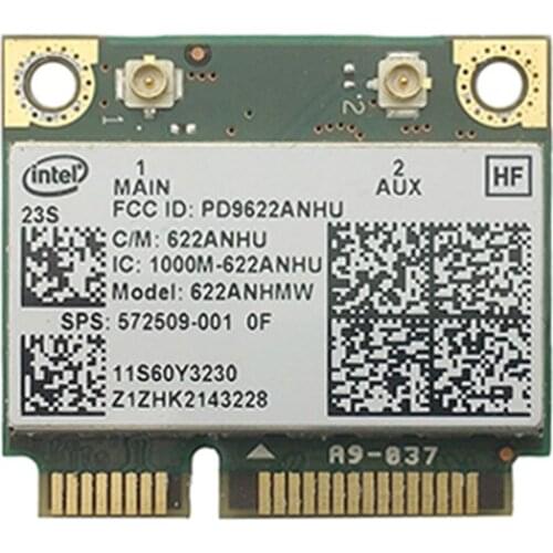 For Intel Advance-N 6200 622ANHMW 802.11n 2.4G&5G 300Mbps Mini PCI-E Wireless Card for HP/ Lenovo Y460 Y560 572509-001 60Y3230