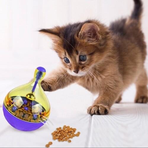 Pet Dog Fun Bowl Feeder Cat Feeding Toys Pets Tumbler Leakage Food Ball Pet Training Exercise Fun Bowl Gamelle Comedero Gato 25
