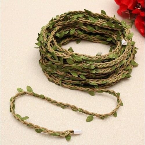 DIY 1* 10M Artificial Leaf Vine Garland Plant Fake Foliage Flower Decoration